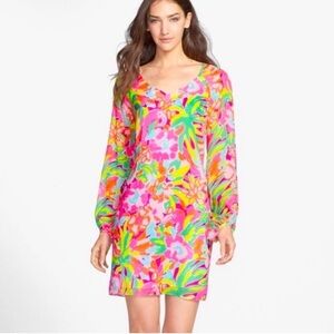 Lilly Pulitzer Carleigh Silk Tunic Dress in Lulu